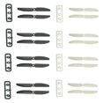 thumbnail image 1 of 8 Pares 5030 CW CCW Prop Propeller para Mini RC Quadcopter Piezas (4 Pares de , 4 Pares de Negro) Hugo Hélice 5030, 1 of 7