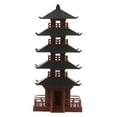thumbnail image 5 of SEWCHICS Miniature Statue Chinese Tower Model Brown 1Pcs, 5 of 8