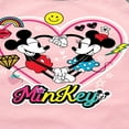 thumbnail image 3 of Mickey & Friends - Mickey Minnie Minkey - Toddler And Youth Girls Raglan Graphic T-Shirt, 3 of 4