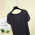thumbnail image 4 of XuJwPNcy Women's Pjs Tank Tops Summer Casual Soft Comfy Loungewear Scoop Neck Short Sleeve Basic Pajama Shirts, 4 of 5