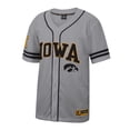thumbnail image 2 of Men's Colosseum Gray Iowa Hawkeyes Free Spirited Baseball Jersey, 2 of 3