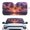 Sunset Palm Tree Silhouette Print, variant on HUIACONG Cow UV Reflective Windshield Sun Shade Foldable Car Accessories Easy Storage Sunshade Cover for Universal Fit Automotive