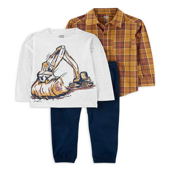 Carter's Child of Mine Toddler Boy Outfit Set, 3-Piece, Sizes 12M-5T