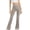 Gray, variant on Women's Flared Yoga Pants with Squat-Proof Fabric – Breathable Gym Leggings for Athleisure & Workouts Yellow L