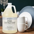 thumbnail image 6 of Ginger Lily Farms Botanicals Pure Castile Liquid Soap Refill, Fragrance-Free, 1 Gallon, All-Purpose Cleaner for Body, Face, Hair, Dishes, Laundry & Pets, Non-GMO, 100% Vegan & Cruelty-Free, 6 of 8