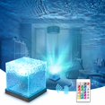 thumbnail image 3 of HIBIBUD Ocean Wave Light Projector for Serene Atmosphere,Perfect Present with 16 Color Crystal Lamp,Enhances Any Room with a Dreamy Glow Ocean Wave Projector Light, 3 of 7