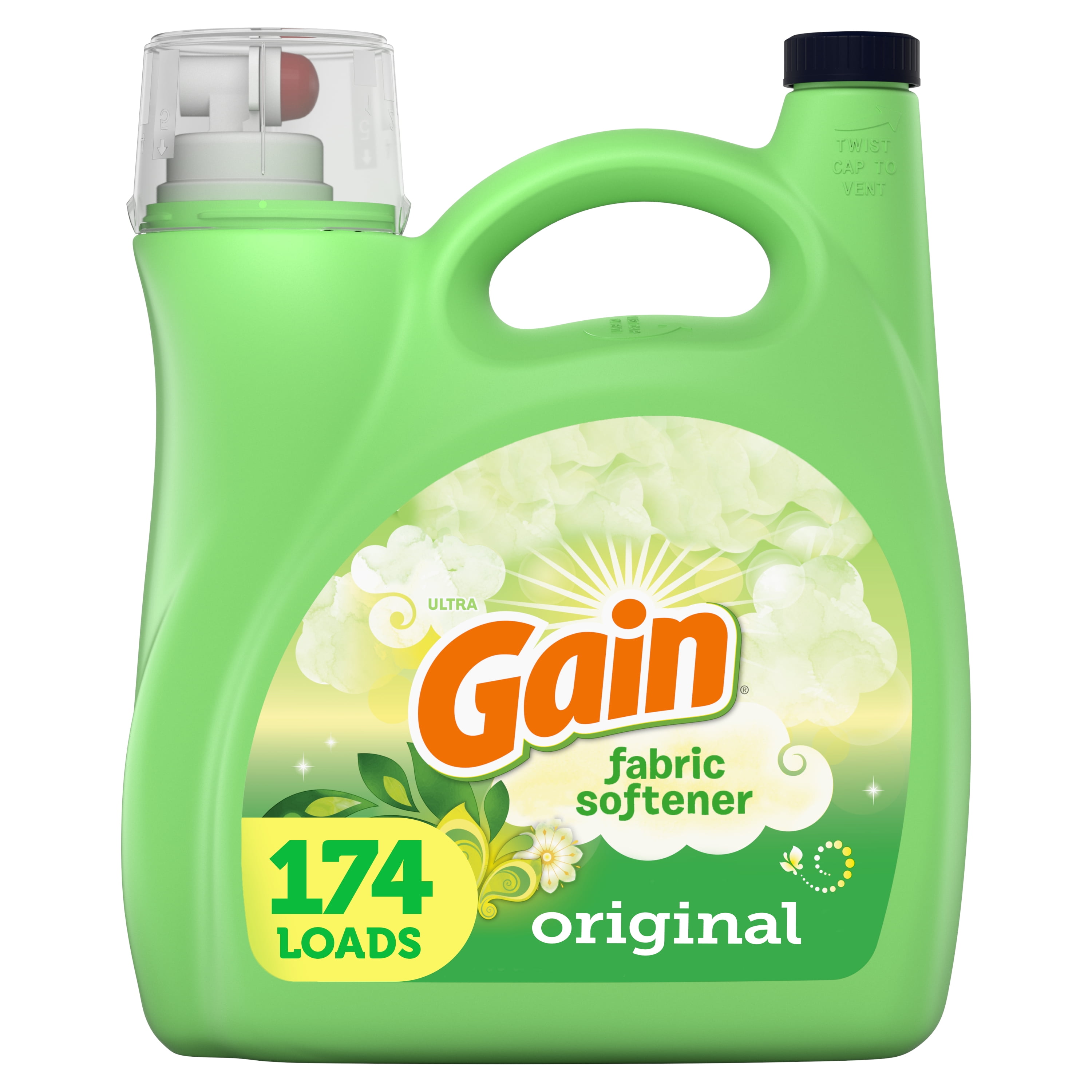 Gain Original, 174 Loads Liquid Fabric Softener, 150 fl oz Walmart