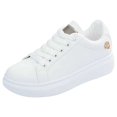 thumbnail image 2 of AUDeals Women's Platform Shoes, Lace Up Casual Sneakers with Non Slip Comfort, Classic Grand Court Style for Daily Wear, 2 of 7