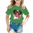 thumbnail image 3 of MUXiin T Shirts For Teen Girls 5-6 Years Black,Graphic Print Cartoon T Shirts Crew Neck Short Sleeve Cute Casual Tee Tops Back To School Tops, 3 of 5