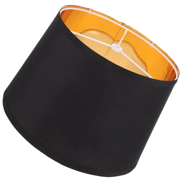 UPOUART Modern Black Cloth Lampshade for Lamps Durable and Versatile with Iron Base Fits Table and Floor Lights 6.7 Inches