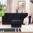 thumbnail image 2 of Bonzy Home Modular Sectional Sofa With Ottoman, Ultra‑Comfort Seating – Configurable for Living Room & Family Room, Charcoal, 2 of 8