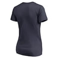 thumbnail image 3 of Women's Navy New York Yankees Splatter Logo V-Neck T-Shirt, 3 of 3