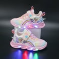 thumbnail image 1 of Girls Shoes With Lights, Mesh Breathable Sneaker Princess Shoes XI, 1 of 2