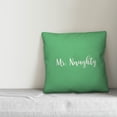 thumbnail image 2 of Creative Products Mr. Naughty in Light Green 18x18 Spun Poly Pillow, 2 of 2