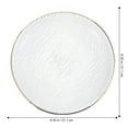 thumbnail image 3 of icolorfuled Japanese Style Glass Salad Plate with Golden Trim, 3 of 6