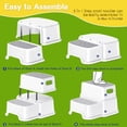 thumbnail image 6 of Toddler Step Stool,2 Step Stools for Kids, Kids Step Stool Poop Stool for Toilet Potty Training, 6 of 7