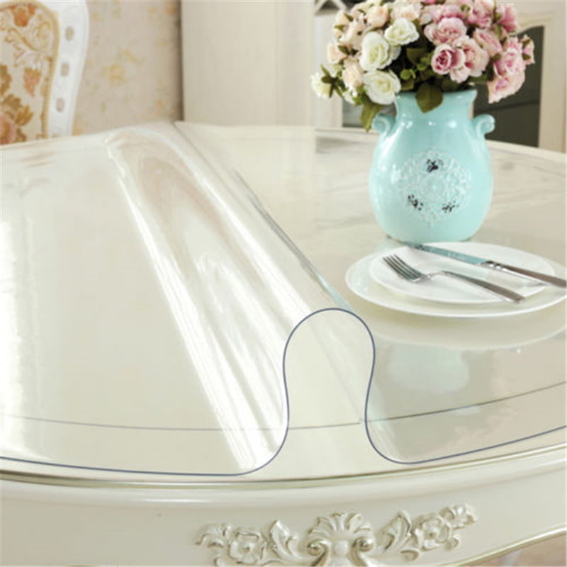 4 Sizes Pvc Clear Round Table Protector, Round Glass Table Protector 120cm