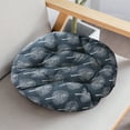 thumbnail image 2 of Outoloxit 3.14 Inch Thick Memory Foam Chair Cushion, Round Seat Cushion for Kitchen Dining Chair Patio and Floor, Soft Flock Cover Multi-Purpose Extra Padding, 2 of 4