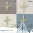 thumbnail image 6 of Amerock Kodiak Contemporary Triple Prong Golden Champagne Wall Hook, 6 of 9