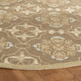 thumbnail image 3 of Safavieh Chelsea Jamison Bordered Area Rug, Brown/Green, 5'6" x 5'6" Round, 3 of 8