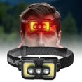 thumbnail image 1 of Dsscvnef Lampe Frontale LED Rechargeable COB Type C Légère pour Pêche de Nuit en Plein Air Course Randonnée Camping, 1 of 9