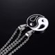 thumbnail image 4 of Collar colgante Yin Yang Bff parejas 2 piezas acero Inoxidable 19.6, 4 of 5