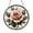Acrylic 3.5 Inch, variant on Classic Floral Pattern Round Window Hanging – Stained Glass Style