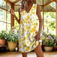 thumbnail image 2 of Summer Short Dresses for Women 2026 Plus Size V-Neck Sleeveless Floral Printed Summer Flowy Casual Midi Dress Beach Vacation Sundresses with Pockets, 2 of 8