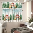 thumbnail image 3 of Yuyamidu Snowman Kitchen Curtains and Valances 3 Panel Sets Cute Short Tier Curtains with Rod Pocket Easy to Install Drapes Treatment Tier Curtain Christmas Home Decor, 3 of 5