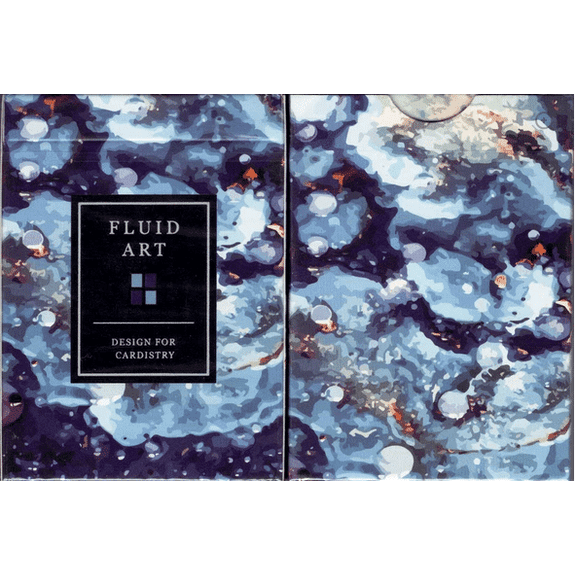 Fluid Art (Blue) Cardistry Edition Playing Cards By TCC