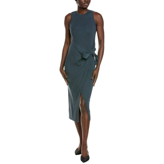 Toccin womens Abigail Sarong Racer Sweaterdress, m, Blue