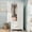 White with Louvered Doors1, variant on AISWORD 70" Tall Metal Wardrobe Closet with Shutter Doors, Hanging Rod & Adjustable Shelves, Steel Clothing Storage Cabinet for Bedroom, White
