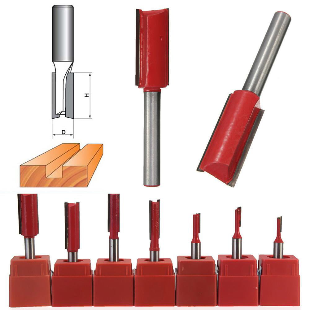7pcs/set 1/4 Inch Handle Carving Woodworking Milling Cutter Router Bit Kit 