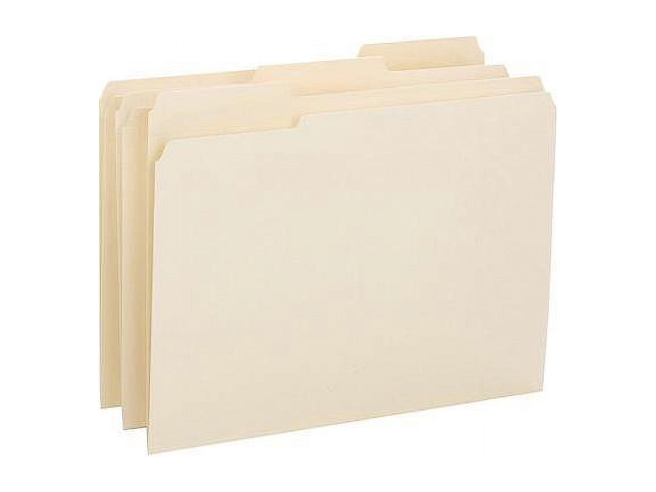 Business Source, BSN16515, 1/3-cut 1-ply Tab File Folders, 50 / Box, Manila