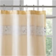 thumbnail image 3 of JERFIT Elegant Floral Embroidered Shower Curtain, Luxury Faux Silk Bathroom Decor with Pintuck Details, 72x72 Inches, Multicolor Polyester, Machine Washable, 3 of 4
