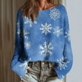 thumbnail image 2 of Birdeem Chandail de Noël pour Femmes, Mode Automne 2026 Graphique Crochet Manches Longues Col Rond Décontracté Hauts en Tricot, Pulls pour Femmes, Vêtements d'Automne pour Femmes, 2 of 6