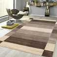 thumbnail image 3 of Pasargad Home Gramercy 5' x 8' Hand-Loomed Silk and Wool Brown Rug, For Indoor Space and all Age of Group, 3 of 5