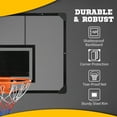 Soozier Adjustable Rim Wall Mounted Basketball Hoop with Shatterproof