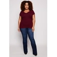 thumbnail image 2 of Plus Size V Neck Tee, 2 of 3