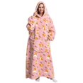 thumbnail image 2 of Sudadera con estampado, manta para vestir, manta con capucha para el hogar para mujer, manta para vestir para mujer, rendimiento sólido, 2 of 6