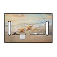 thumbnail image 2 of Renewold Golf Cart Seat Blanket with Pockets Soft Quick Dry Golf Cart Towel Seat Cover Keeps Seat Comfort Fits for 2 Person Club Cars and All Weather, Beach Starfish Gold, 2 of 7