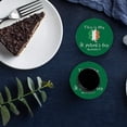 thumbnail image 6 of FMSHPON Happy St. Patrick's Day Clover Set of 6 Round Coaster for Drinks, Absorbent Ceramic Stone Coasters Cup Mat with Cork Base for Home Kitchen Room Coffee Table Bar Decor, 6 of 6