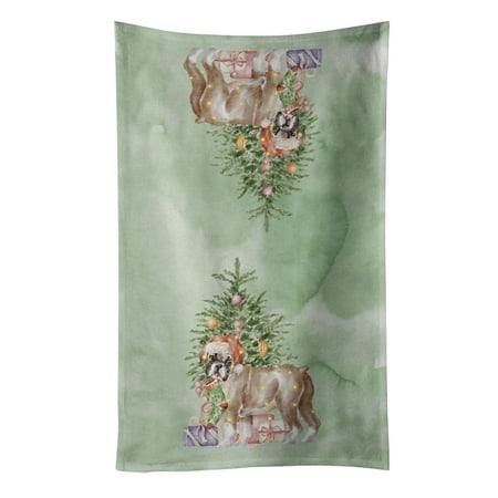 

Christmas Boxer Puppy #2 Kitchen Towel 15 in x 25 in