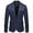 Navy, variant on sususu Mens Linen Sport Coats and Blazers,Mens Suits Classic Fit 2 Piece,Contemporary Slim Fit Two Button With Modern Round Hem and Pockets for Autumn Winter Style