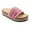 FUCHSIA, variant on GJPBGK Women’s Boho Platform Slide Sandals Colorful Open-Toe Summer Flats for Walking, Vacation, Travel & Everyday Outfits