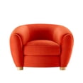 thumbnail image 5 of Modway Abundant Performance Velvet Armchair in Orange, 5 of 7
