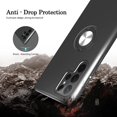 thumbnail image 5 of Samsung Galaxy S22 Ultra Case, Galaxy S22 Ultra Case with HD Screen Protector, [Military Grade] Shockproof Protection Case with 360° Magnetic Ring Holder Kickstand for Samsung S22 Ultra, Black, 5 of 8