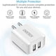 thumbnail image 2 of Cargador AC CHOETECH 2 x USB-A 2Amp Universal (SIN CABLE) Blanco Choetech 2 x USB-A 2Amp, 2 of 7