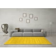 thumbnail image 3 of Ahgly Company Machine Washable Indoor Rectangle Solid Yellow Modern Area Rugs, 5' x 8', 3 of 4