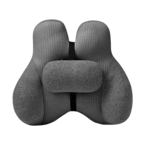 2 piezas de almohada de apoyo, almohada de cintura, cojín de apoyo práctico para silla para gris